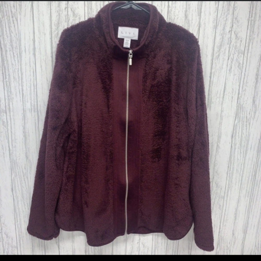 Cozy teddy fleece jacket
